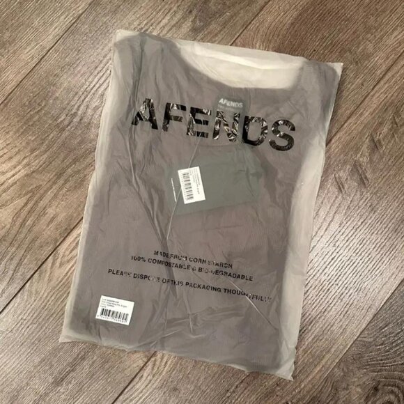 BNWT Afends - Chloe - Women's Hemp Ribbed Cropped Brown Tank Top - Picture 7 of 7